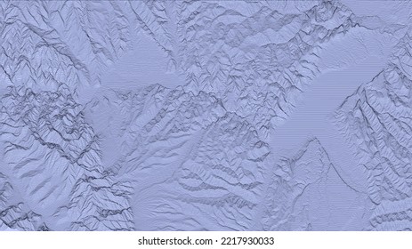Berglandschaft. Wireframe-Oberfläche. Spitzenplan. 3D-Vektorgrafik. 