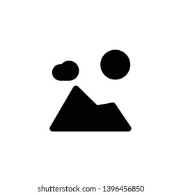 mountain lanscape icon vector illustration