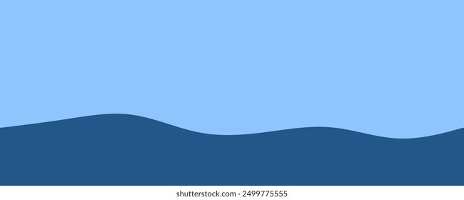 mountain layer vector Blue landscape background abstract, flat graphic, layered mountain range background design.