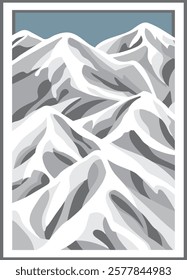 Mountain Layered Papercut design advanced 