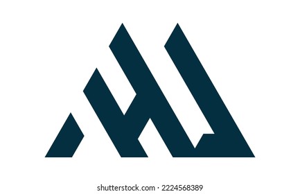 mountain and letter H logo