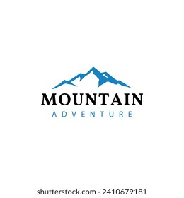 Vector de la plantilla de diseño del logotipo de la carta MOUNTAIN. MOUNTAIN Business abstract connection vector logo. Logotipo de círculo de icono MONTAÑA.
