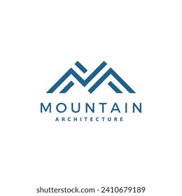 MOUNTAIN Letter logo design template vector. MOUNTAIN Business abstract connection vector logo. MOUNTAIN icon circle logotype.
