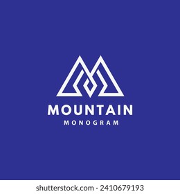 MOUNTAIN Letter logo design template vector. MOUNTAIN Business abstract connection vector logo. MOUNTAIN icon circle logotype.

