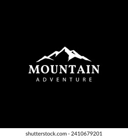 MOUNTAIN Lettre logo modèle de conception image vectorielle. MOUNTAIN Business logo vectoriel abstrait de connexion. Logotype Icône MONTAGNE en cercle.
