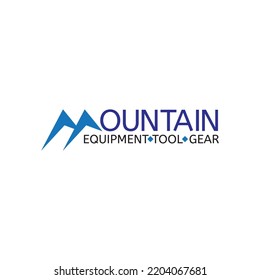 MOUNTAIN letter logo design vector
