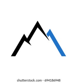 mountain letter m 