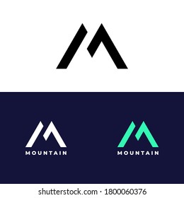 Mountain Letter M Logo Design