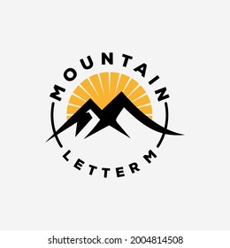 Bergbrief M Logo-Design