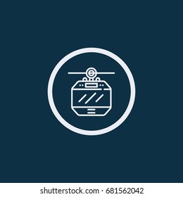 Mountain lift icon