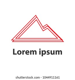 Mountain Line Abstract Logo Template