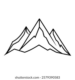 mountain of a line art vector(1)