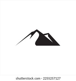 Mountain line elements logo template in a simple and modern style , can be used in various media easily.