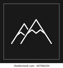 mountain line icon