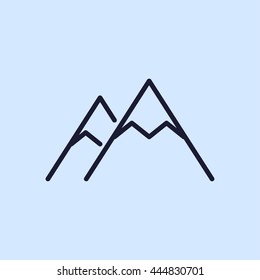 mountain line icon