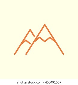 mountain line icon
