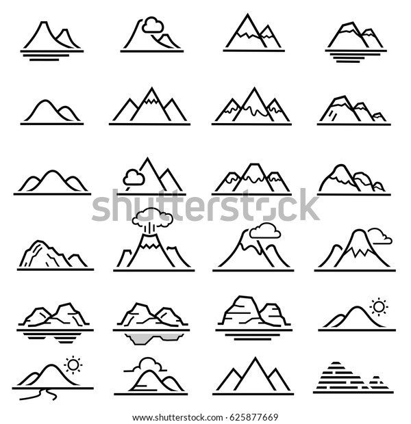 Free Free Mountain Line Svg 916 SVG PNG EPS DXF File