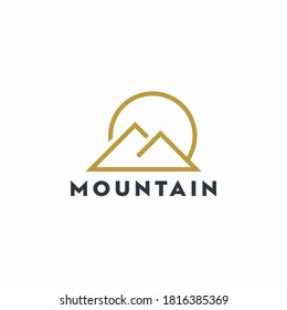 mountain line logo simple flat