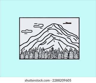Mountain Line Vector Illustration. Mountain landscape sketch art illustration.
Simple Sketched Hare ideal for Cards, Posters, Wall Art. shirt.