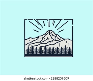 Ilustración de vectores de la línea de montaña. Esbozo de arte de paisajes de montaña.
La simple liebre esbozada es ideal para tarjetas, pósters, camisetas de arte mural.