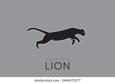 Mountain Lion logo with minimalistic design.