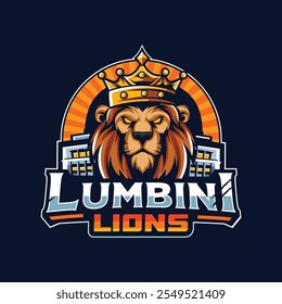 Mountain Lions logo with editable text , esports and mascot logo template	
