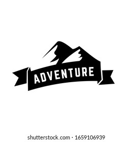 mountain logo, adventure logo design template