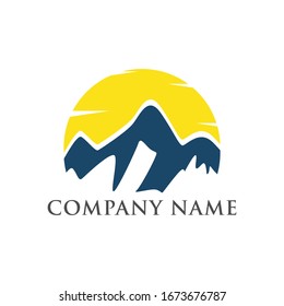mountain logo adventure design template