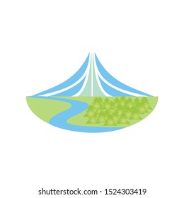 mountain logo - adventure design logo - vector