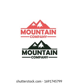 Mountain logo for adventure and outdoor logo design Vector