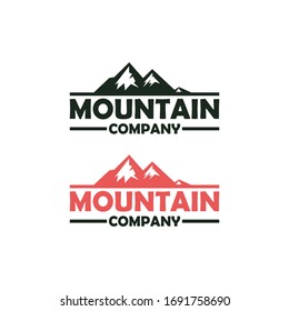 Mountain logo for adventure and outdoor logo design Vector