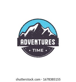 Mountain logo for adventure or outdoors