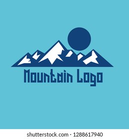 mountain logo. logo for adventure team company, vector