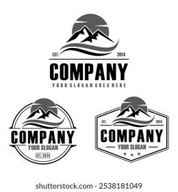 mountain logo , adventure logo vector