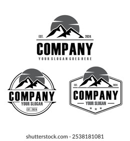 mountain logo , adventure logo vector
