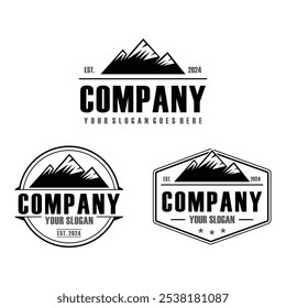 mountain logo , adventure logo vector