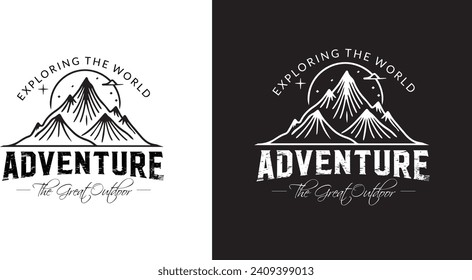 Mountain Logo adventure vector explore the world