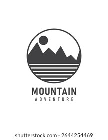 Mountain logo, adventurous logo in retro style.
Perfect for symbols of adventure, clubs, sports, groups and more.