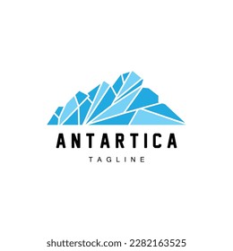 Mountain Logo, Antarctic Iceberg Logo Design, Nature Landscape Vector, Product Brand Illustration Icon