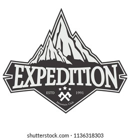 mountain logo badge