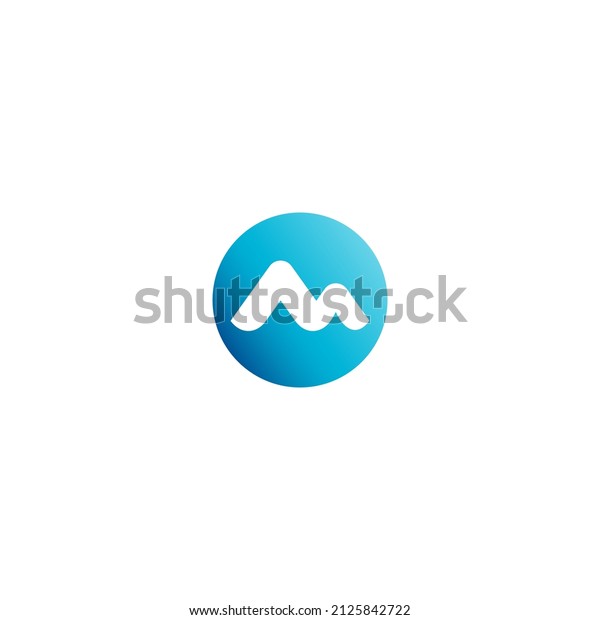 Mountain Logo Blue White Mountain Logo Stock Vector (Royalty Free ...