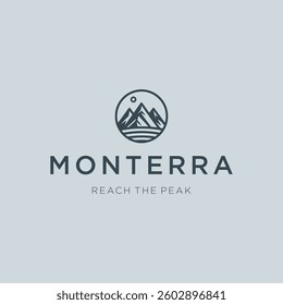 Mountain Logo – A bold mountain logo symbolizing strength, stability, and adventure.