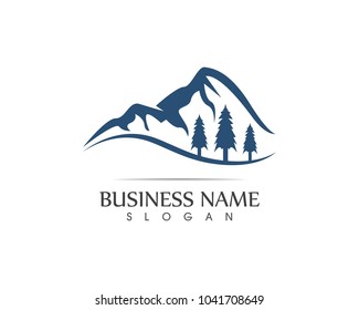 Mountain Logo Business Template Vector