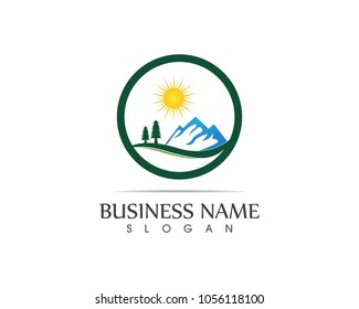 Mountain Logo Business Template Vector