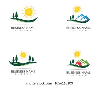 Mountain Logo Business Template Vector