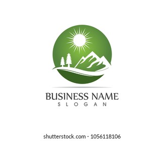 Mountain Logo Business Template Vector