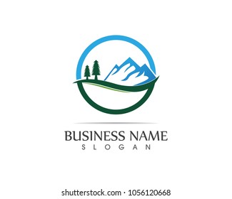 Mountain Logo Business Template Vector