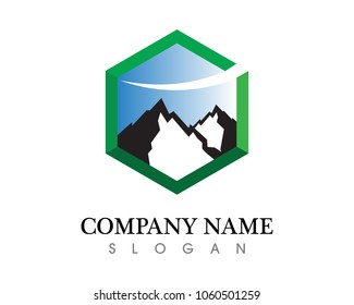 Mountain Logo Business Template Vector