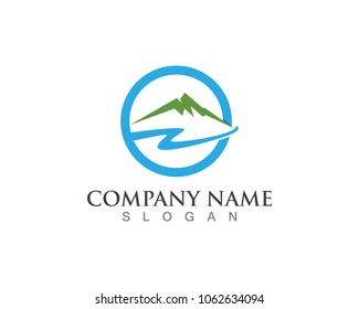 Mountain Logo Business Template Vector