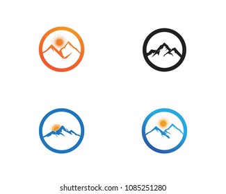 Mountain Logo Business Template Vector